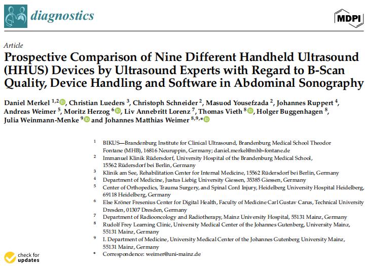 Xiangsheng Medical SonoEye Handheld Ultrasound Receives Best Overall Score in International Academic Study